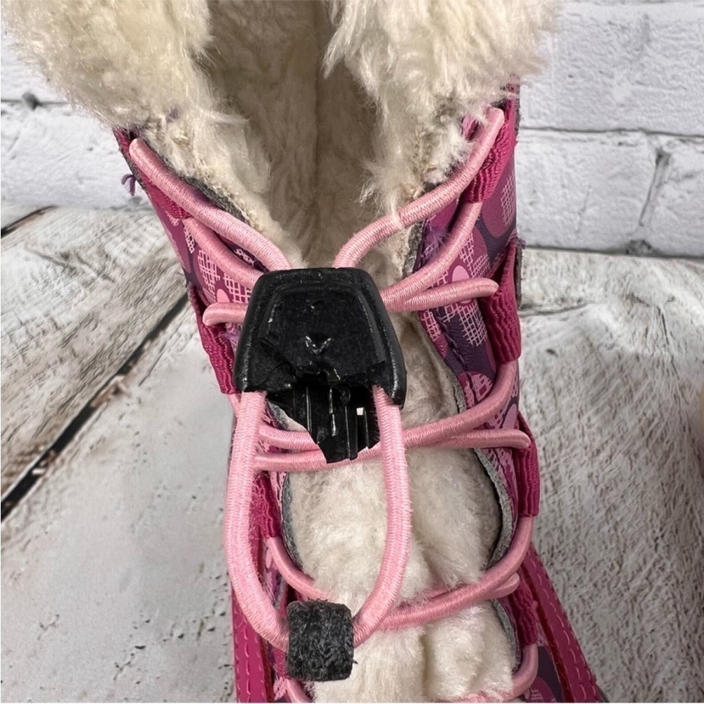 Merrell Girls Spruzzi Waterproof Rain / Snow Boots Size 5 Pink Floral - Picture 11 of 11